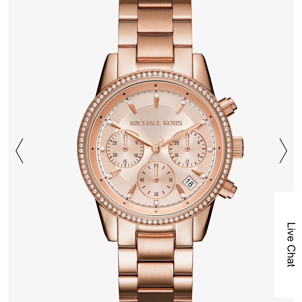 Micheal Kors rose gold watch